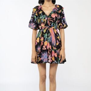 Banjanan Scorpio Floral Minidress Size Large NWT